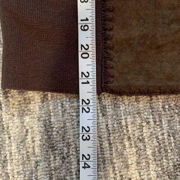 Vintage Nygard Womens Size Medium Button Front Suede‎ Cardigan Sweater Brown - Picture 5 of 6